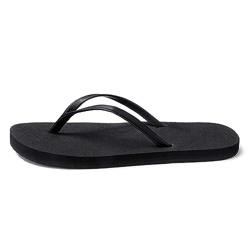 HYDLONGR Men's Women's Lightweight Summer Rubber Flip-Flops Beach Toe-Post Thong Sandals2