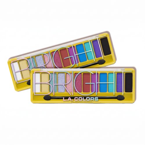 L.A. COLORS Color Vibe Eyeshadow, CES790 Bright CES790TAG (Pack of 2)