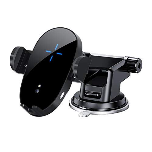 BoxWave Car Charger Compatible with Kyocera DuraForce Pro 3 - Wireless Charging Auto Mount (15W), Qi Wireless Car Charger Stand Mount Air Vent for Kyocera DuraForce Pro 3 - Black