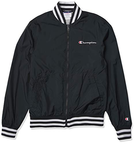 Champion LIFE Men's Satin Baseball Jacket, Black 550918, X Small