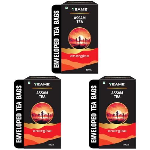 Image of TE-A-ME Assam Tea - 100 Tea Bags | Tea Bags 100 (Pack of 3)