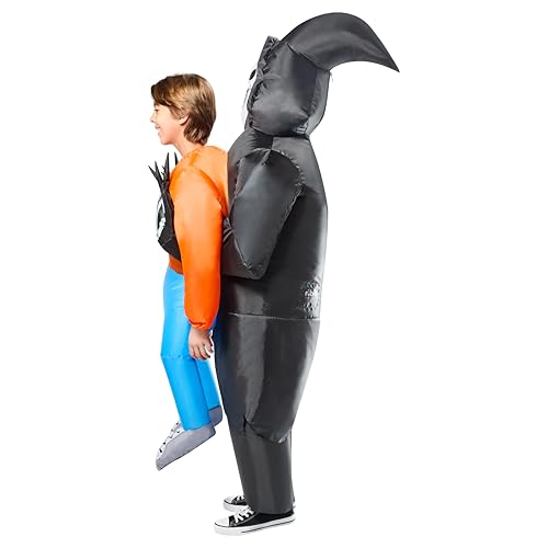 Disfraz Inflable Grim Reaper para Niños, Talla Única miniatura 3
