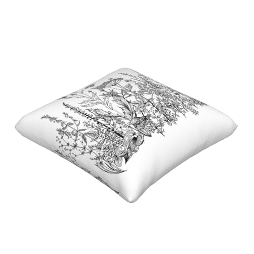 Lot de 2 housses de coussin lavables motif fleurs pour protéger et décorer le canapé