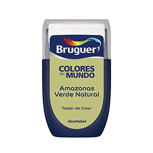 Bruguer Tester Colores del Mundo Pintura para paredes monocapa Amazonas Verde Natural