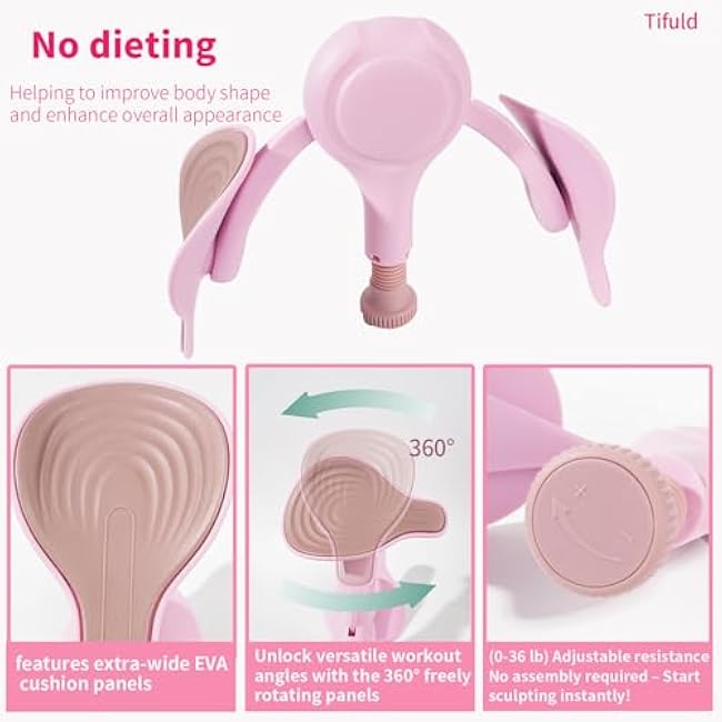 Thigh Exerciser Suitable for Women's Thigh Exercise and Inner Thigh Exercise.Suitable at Home /at Work/Gym to do Inner Thigh Muscle,Pelvic Floor Muscle Training,Thigh Toner Workout Equipment