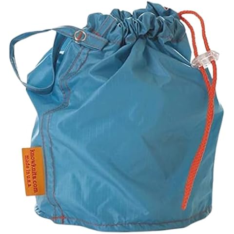 Turquoise Medium GoKnit Pouch Project Bag w/Loop & Drawstring Cover