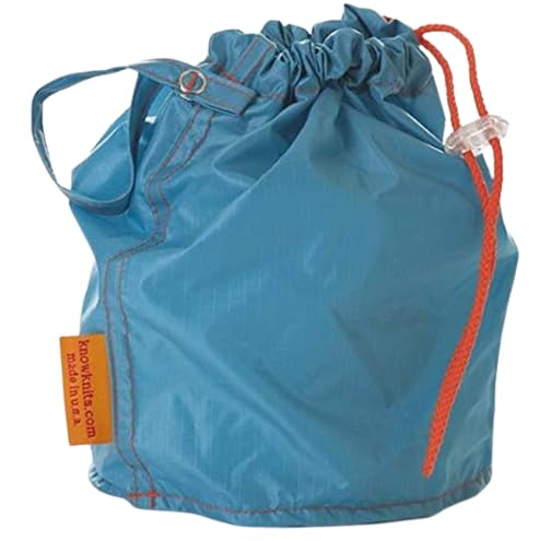 KnowKnits Turquoise Medium GoKnit Pouch Project Bag w/Loop & Drawstring