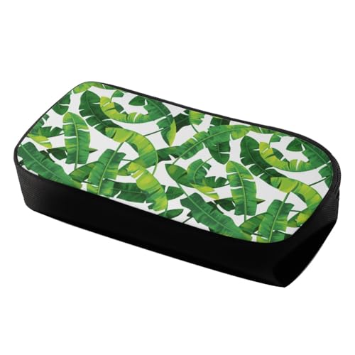 Image of Hawaii Banana Leaves Pencil Case for Men Women,Large Capacity Pencil Box for Boys Girls,Pencil Case Pouch with Zipper for School Work Travel