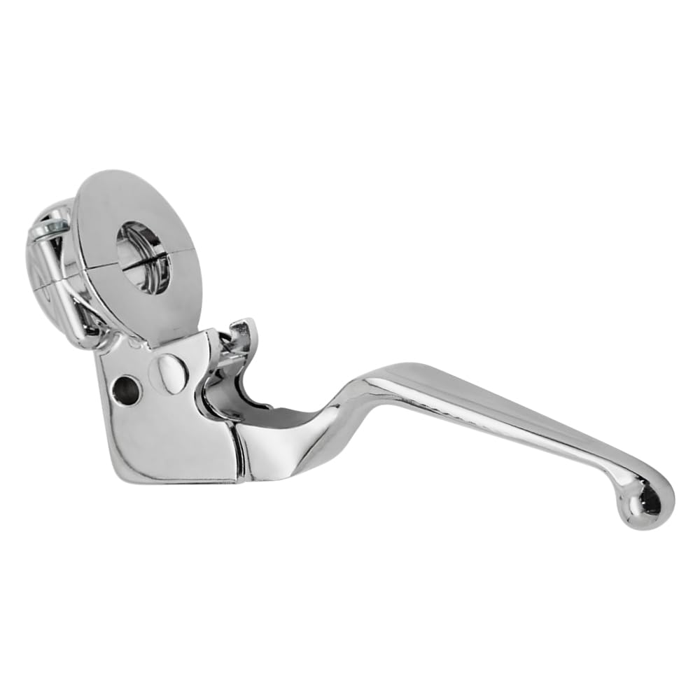Leva frizione e supporto di montaggio per Harley Davidson Sportster 883 1200 Softail Dyna Electra Glide Road King Fat Boy Night Train Street Bob (Cromato)