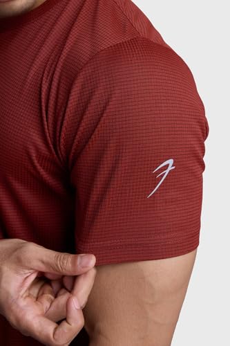 Image of FUAARK Men Moisture Wicking Solid Round Neck Tshirt