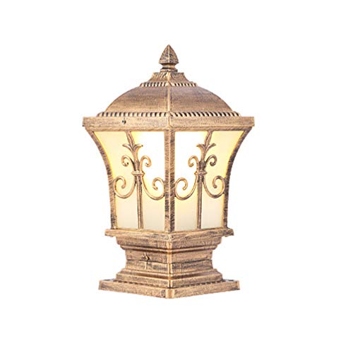 Lampe pilier extérieur rétro E27 étanche pour chemin et sentier - 2