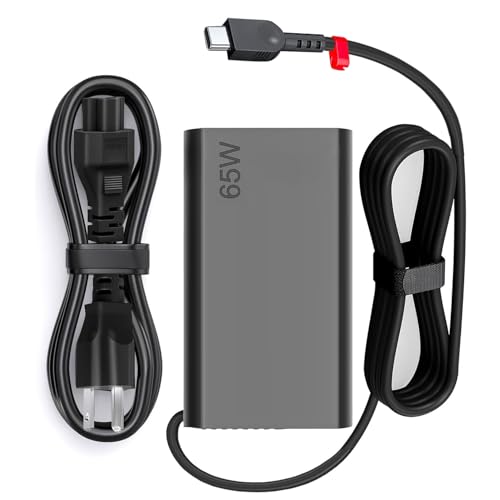 New Slim 65W USB C Laptop Charger Compatible with Lenovo Laptop and Thinkpad/Yoga/Chromebook USB Type C Power Adapter