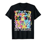 Field Day 2026 First 1st Grade Tie Dye Leopard School T-Shirt
