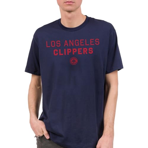 Junk Food NBA - Los Angeles Clippers Core Stacked Adult SS T-Shirt