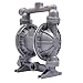 LOYALHEARTDY Air-operated Double Diaphragm Pump Aluminum Membrane Pump 1/2 inch Inlet & 4 Outlet, Air Diaphragm Pump For Diesel Kerosene Grease Fluids Motor Oil Chemical Industrial 44 GPM Max 115PSI