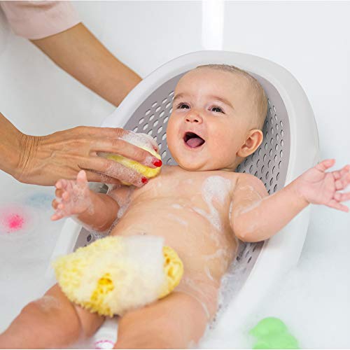 OKBABY Jelly - Opvouwbare, zachte en comfortabele badsteun voor baby's van 0-8 Maanden (8kg) - grijs - Image 7