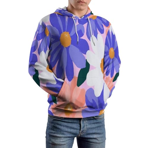 Motifs géométriques floraux psychédéliques sur ce sweat à capuche 3D unisexe haut en couleur