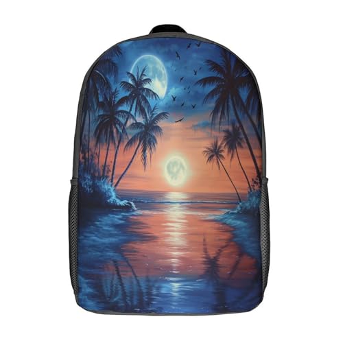 Sac d'école tropical pour enfants et sac à dos de plage de 43,2 cm