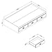 South Shore Prairie Collection Twin Bed with Storage - Platform Bed with 3 Drawers - Country Pine Finish