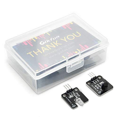 Gikfun Digital 38Khz Ir Receiver Ir Transmitter Sensor Module Kit For Arduino (Pack Of 3 Sets) Ek8477 #TOP6