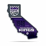 Rico Industries NBA Sacramento Kings State Shape Shape Cut Pennant - Home and Living Room Décor - Soft Felt EZ to Hang