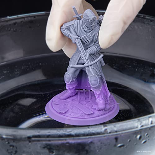 Image of ELEGOO Thermochromic 3D Printer Resin, UV-Curing Resin for MSLA DLP LCD 3D Printing Turning from Grey to Purple, 1000G