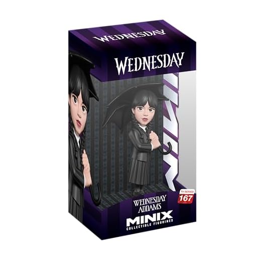 MINIX TV Series #167 - Wednesday - Miércoles Addams Paraguas - Figura Coleccionable 12 cm