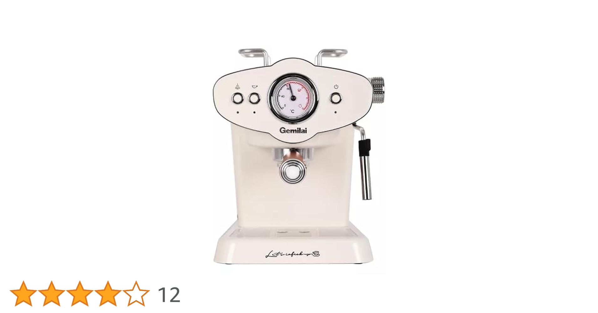 Gemilai Cafetera Espresso G3017 con Espumador de Leche 15