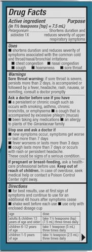 Nature's Way Umcka Cold Relief Syrup, Non-Drowsy Liquid, Cherry, 8 fl oz - image 8