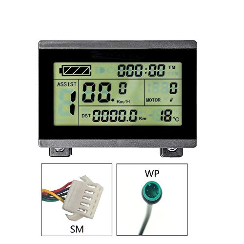 Brands RICETOO KT Display LCD3 Control Panel Display Electric Bicycle Accessories 24V 36V 48V 72V Ebike Display LCD3U. (KT-LCD3 with USB SM Plug)