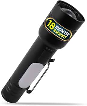 IBELL FL8375S Rechargeable Torch, Powerbank Function, Aircraft Aluminum Body, Telescopic Zoom, Water Resistant Flashlight with Multiple Light Modes (B...