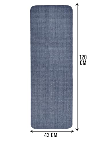 Image of SARAL Home Multiuse Combo Pack of 2Pc | Polyester Door Mat 45x60 & Runner Floor Mat 43x120| Anti-Skid | Quick Drying | Soft Water Absorbent | Home, Bathroom, Kitchen, Bedroom | Modern Design