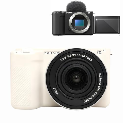 Funda de silicona para cámara Sony ZV E10 II beige miniatura 1
