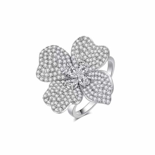 Bague florale délicate pour fiançailles et mariage : l'anneau réglable Kokoma
