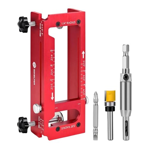 Kuntesetty Kit di Montaggio per Porta, Modello per Porta, Resistente E Facile Da Installare, Utensile per Mortasare Porte