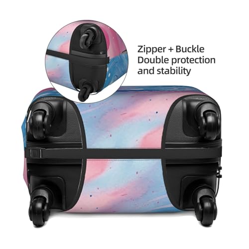 Travel Luggage Cover Blue swirl watercolor Suitcase Protector Elastic Washable Stretch Suitcase Protector Anti-Scratch Travel Suitcase Cover Fit 18-32 Inch Luggage3