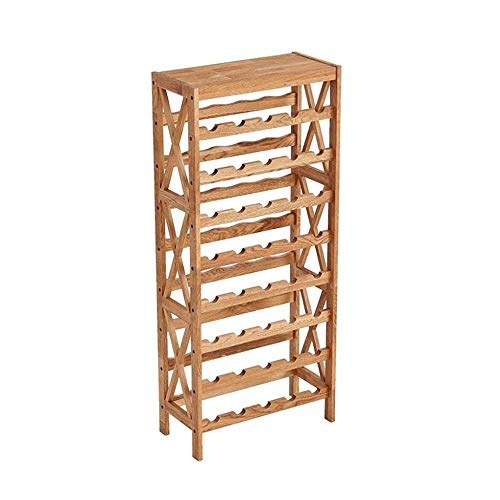 Soporte de vino de madera para 40 botellas miniatura 4
