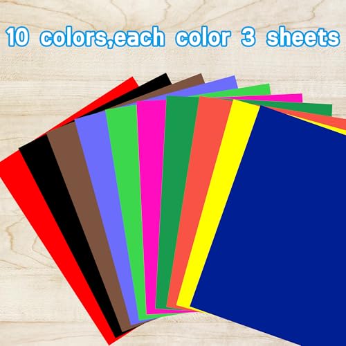 neon poster board 30 sheets-22x28-inch double-sided color cardstock paperideal for signscraftsprojects-10 assorted colors in bulk packthree of each color