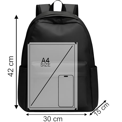 Image of College bag for girls and boys, Office Bag for Men & Women, 15.6 Inch Laptop Backpack, Water Resistant & Lightweight School and Tuition Bag, 2 Compartments with Bottle Holder
