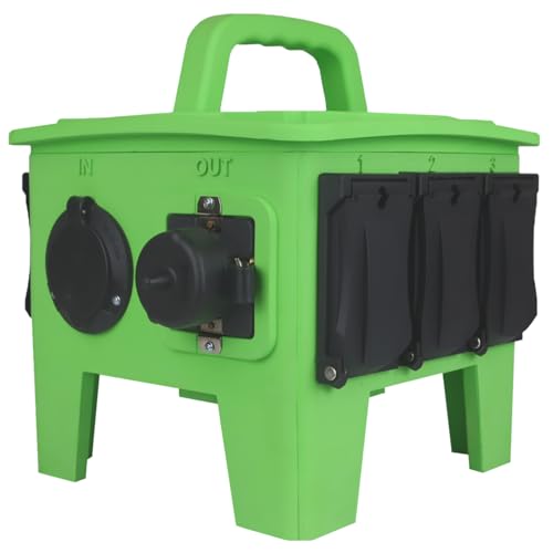 Power Assemblies Power Distribution Box with 50A 125/250V CS6375 Inlet 50A 125/250V CS6369 Outlet & 6 20A 125V Duplex GFCI Receptacles