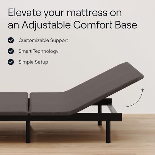 Siena 8” Full Mattress with Adjustable Base - Head & Foot Incline - Medium Firm Gel Memory Foam - Premium Pressure Relieving Layers - Wireless Remote with Memory - Zero Clearance - Zero Gravity