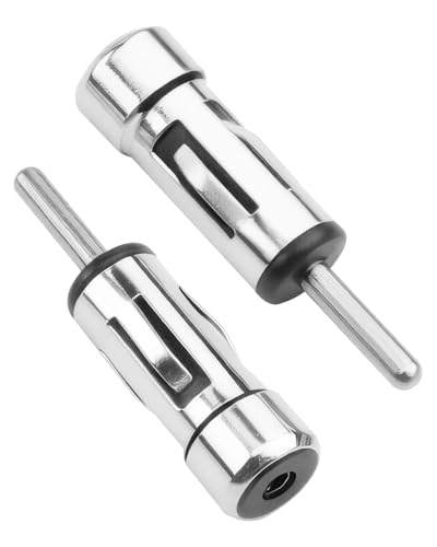 Adaptateur d'antenne Autoradio, DIN mâle vers ISO Femelle Antenne Voiture Connecteur Auto Compatible avec Embout Unité Récepteur Stéréo Amplificateur...