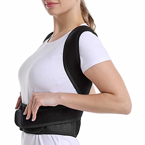 Cinturón de Soporte para la Espalda Corrector de Postura para Hombres y Mujeres Correa Ajustable para la Espalda Correa de Malla Transpirable Alivio del Dolor de Espalda
