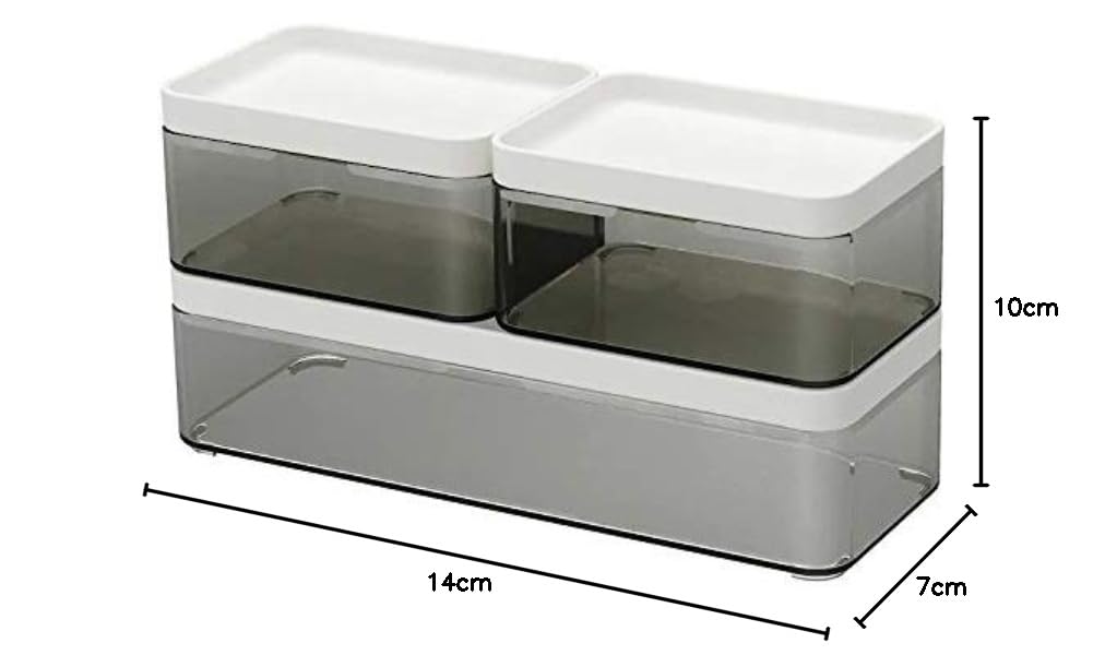 Ikea ABS Plastic Box (Grey and White) Set of 3 , 3 Sizes — Amazon image 2