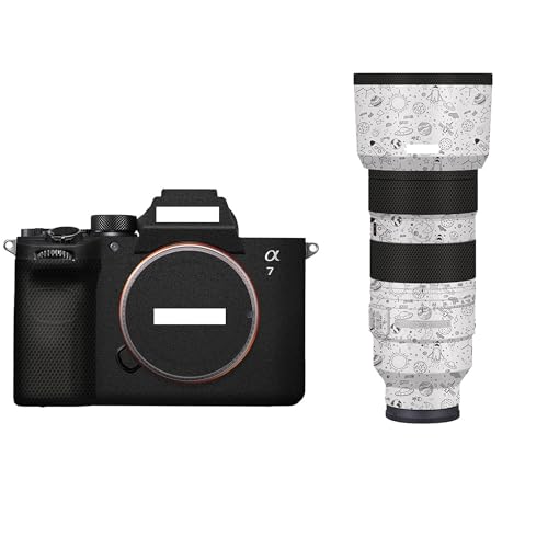 Mebont �J���������Y�ی�t�B���� Sony ��7V/A7M5 + FE 70-200mm F2.8 GM OSS II/SEL70200GM2 �Ή� ���h�~�f�J�[���X�L�� �v���e�N�^�[���b�v(Cartoon Space White)