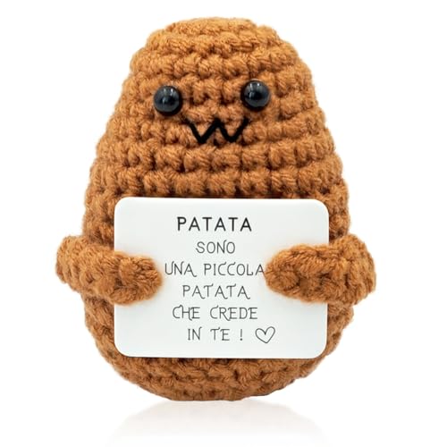 Zynxel Potato Italiano, Regalo Originale e Divertente, Idea Regalo Donna Uomo Coppia Adolescente Compleanno, Collega Oggetto d'ufficio, Bambola Umoristica e Motivazionale