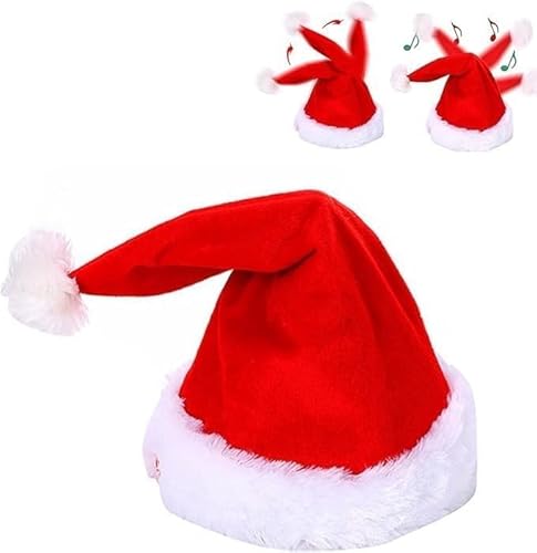 2026 New Electric Christmas Hat, Singing and Dancing Electrics Xmas Hats, Swing Musical Funny Toy Hat for Party Supplies (1)