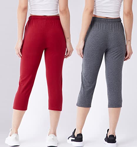 Image of Modeve Women Solid Cotton Blend Capri for summer|| Summer Wear