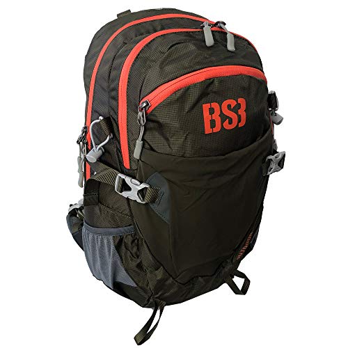 Mochila técnica  iberia : color caqui   de tracking  senderismo  acampada  barranquismo