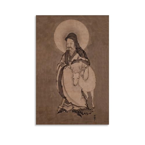 Toile Sesshu Toyo de qualite premium pour decoration murale de prestige format 40 x 60 cm